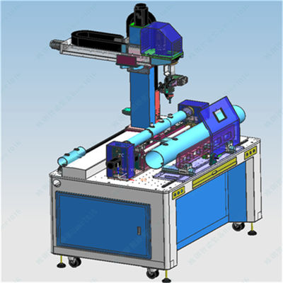 Equipamento de soldagem a laser de fibra de 1500W com servomotor de ligação de 4 eixos